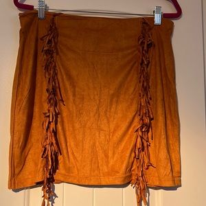Western Suede Skirt Size Large